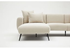 Rohová sedacia súprava do L PISA krémová ľavá