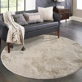 Dekorstudio Vintage okrúhly koberec ANTIK 481 béžový Priemer koberca: 160cm