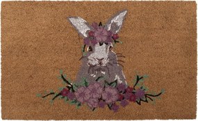 Kokosová rohožka s králikom Floral Easter Bunny - 75*45*1 cm