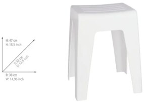 WENKO 22943100 - Stolička KUMBA 38x47 cm biela