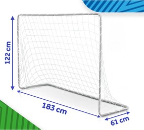 Neo-Sport Prenosná futbalová tréningová bránka 183 x 122 x 61 cm NS-485