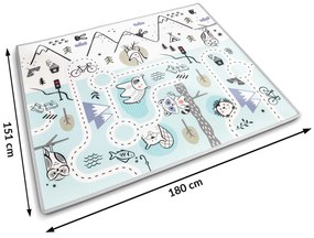 Vzdelávacia penová rohož 180 x 150 x 1,5 cm Nukido NK-342