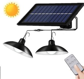 Solárny svetelný systém - čistá biela - 2 x 30 x LED dióda + diaľkový ovládač