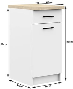 Kuchynská linka OLIWIA 1.8 m biela