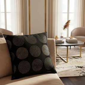 Tutumi Tutumi, obliečka na vankúš 45x45 cm, vzor BC08, čierna, NAZ-88010