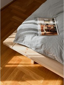 Dvojlôžková posteľ z borovicového dreva s roštom 180x200 cm Japan – Karup Design