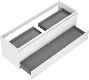 Mexen Orio, kúpeľňová skrinka pod umývadlo 140 cm, 2 zásuvky, biela matná, 91A10-14047-2-BFF01