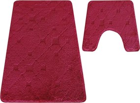 Sada kúpeľňových koberčekov Montana CLTFLOZ burgundská