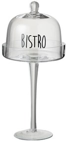 Sklenený podnos s poklopom Bistro - Ø17 * 37cm