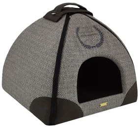 Iglu pre psov a mačky Premium Grey 47×46×40 cm