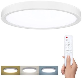 SOLIGHT LED osvetlenie s diaľkovým ovládačom Estela White, 36W, 2700lm, 30cm, CCT