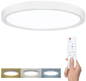 SOLIGHT LED osvetlenie s diaľkovým ovládačom Estela White, 36W, 2700lm, 30cm, CCT