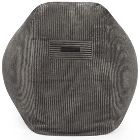 Tmavosivý menčestrový sedací vak Snug Long 140 – SLOWDOWN