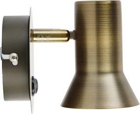 Bronzové nástenné bodové svetlo otočné a sklápateľné s vypínačom - Karin 1