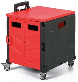 Skladací nákupný vozík 30L, nosnosť 30 kg, 4 otočné kolieska