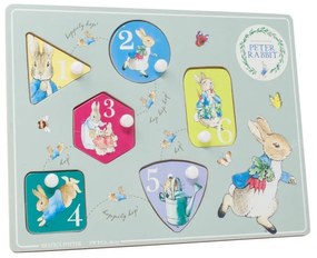 Rainbow Vkladacie puzzle počítanie králiček Peter