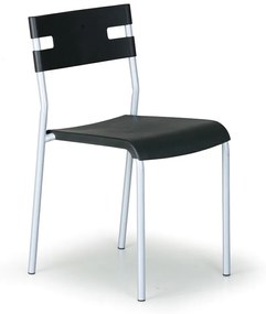 Plastová jedálenská stolička LINDY, biela