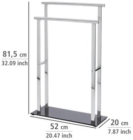WENKO 22089100 – Vešiak LAVA 52x81,5 cm nerezový/strieborný/čierny
