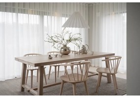 Matne lakovaný dubový jedálenský stôl Rowico Brooklyn, 220 x 95 cm