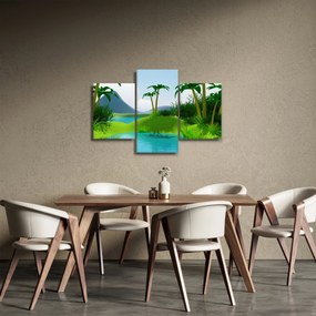 Obraz - Jazerá v jungli (90x60 cm)