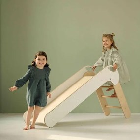 Drevená skladacia šmýkačka pre deti – bezpečná zábava do izby aj herne
