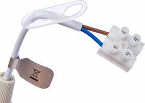 BERGE Stavebný a renovačný držiak lampy na žiarovky E27, pätica s kockou