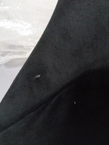 AKCIA Čierna zamatová jedálenská stolička IMOLA II. akosť