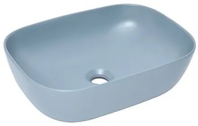 Umývadlo na dosku SAT Infinitio 45,5x32,5 cm tmavě modrá mat bez prepadu SATINF4532DBLM, 1 ks
