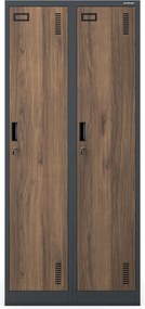Šatníková skriňa Kacper Eco Design 80x180: antracitová/orech