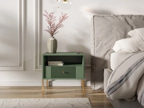 Nočný stolík Iseo II 54 cm zelený