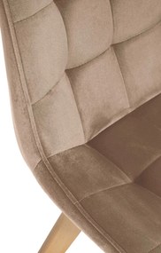 Stolička Brook - zamat - Hnedá