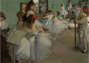 Obraz - Edgar Degas, The Dance Class, reprodukcia (70x50 cm)