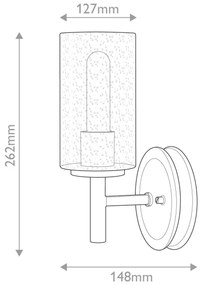 Hinkley HK-COLLIER1-BX - Nástenné svietidlo COLLIER 1xE27/60W/230V