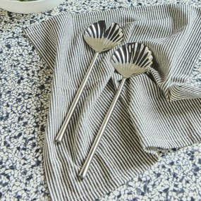 House Doctor Šalátový príbor Fan Silver