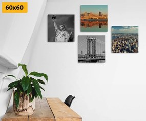 Set obrazov New York v zaujímavom prevedení Varianta: 4x 40x40