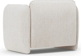 Krémové ženilkové kreslo Georgia – Micadoni