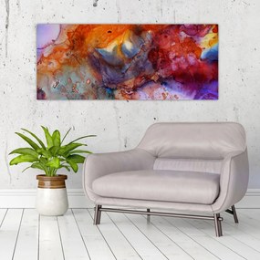 Obraz - Abstraktné atramentové umenie (120x50 cm)