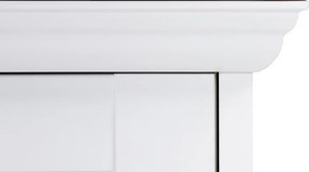 Vysoká vitrína Landwood, biela