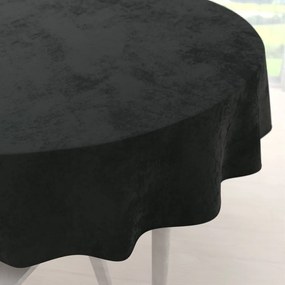 Biante Veľký zamatový okrúhly obrus Velvet Premium SVP-014 Čiernozelený Ø 230 cm