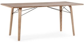 Jedálenský stôl s doskou v dubovom dekore 90x180 cm Lujan – MOME