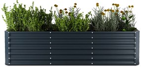 Blumfeldt High Grow Straight vyvýšený záhon, 1440 L, Ergonomický, Odolný voči poveternostným vplyvom, Otvorená základňa