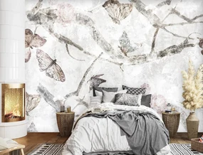 Gario Fototapeta Motýle akvarel Materiál: Vliesová, Rozmery: 400 x 280 cm