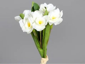 Umelá kvetina Zväzok narcisov 32 cm, krémová%