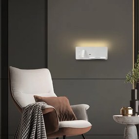 Immax 08285L-LED Nástenné sviet. s pol., USB a bezdr. nab. LED/3W/230V + LED/3W