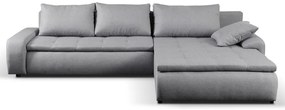 Rohová sedacia súprava Galileo, šedá látka