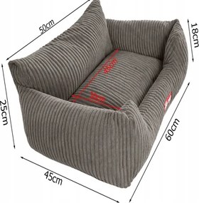 Pelech pre psa / mačku M - Menčester gaučík - hnedá