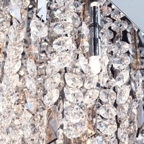 Orion - Krištáľový luster na lanku CRYSTALRIVER 21xG9/40W/230V lesklý chróm