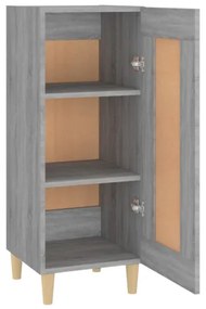 vidaXL Komoda sivý dub sonoma 34,5x34x90 cm spracované drevo-