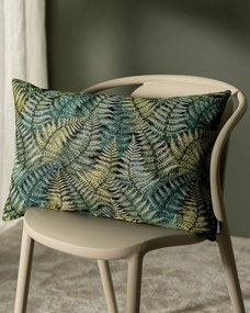 Karin - jednoduchá obliečka, 60x40cm farba produktu zelená látka zapletaná, vzorované