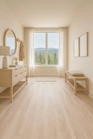 Beauflor, PVC podlaha - lino Texalino Supreme 7182 Pure Oak, na mieru, šíře 5m, hnedá, filc, chodba / predsieň